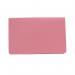 The image shows a pack of 50 Exacompta Guildhall full flap pocket wallets in a vibrant pink color. The wallets are made with sturdy materials and have a foolscap size, perfectly designed to hold important documents or papers securely. Ideal for organizing and protecting important paperwork.
