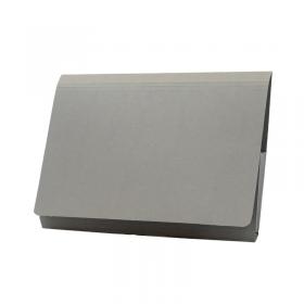Exacompta Guildhall Full Flap Pocket Wallet Foolscap Grey (Pack of 50) PW2-GREY GH14017