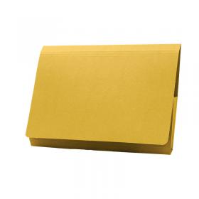 Exacompta Guildhall Full Flap Pocket Wallet Foolscap Yellow (Pack of 50) PW2-YLW GH14018