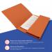 Exacompta Guildhall Full Flap Pocket Wallet Foolscap Orange (Pack of 50) PW2-ORG GH14019
