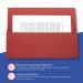 Exacompta Guildhall Full Flap Pocket Wallet Foolscap Red (Pack of 50) PW2-RED GH14020