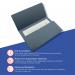 Exacompta Guildhall Document Wallet Foolscap Blue (Pack of 50) GDW1-BLU GH14029