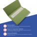Exacompta Guildhall Document Wallet Foolscap Green (Pack of 50) GDW1-GRN GH14031
