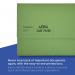Exacompta Guildhall Document Wallet Foolscap Green (Pack of 50) GDW1-GRN GH14031