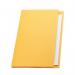 Exacompta Guildhall Square Cut Folder 315gsm Foolscap Yellow (Pack of 100) FS315-YLWZ GH14098