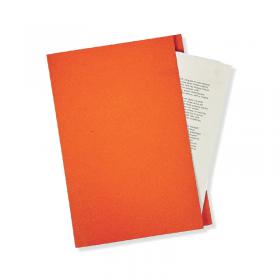 Exacompta Guildhall Square Cut Folder 315gsm Foolscap Orange (Pack of 100) FS315-ORGZ GH14099