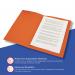 Exacompta Guildhall Square Cut Folder 315gsm Foolscap Orange (Pack of 100) FS315-ORGZ GH14099