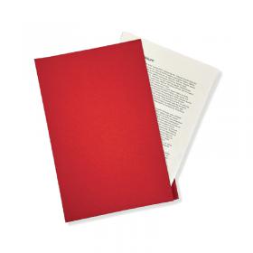Exacompta Guildhall Square Cut Folder 315gsm Foolscap Red (Pack of 100) FS315-REDZ GH14100