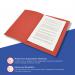 Exacompta Guildhall Square Cut Folder 315gsm Foolscap Red (Pack of 100) FS315-REDZ GH14100