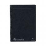 This A4 black notebook has a wirebound design and is made by Europa. It features the Clairefontaine Notemakers logo and comes in a convenient pack of 10.