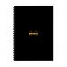 Rhodia Business A4 Book Wirebound Hardback 160 Pages Black (Pack of 3) 119232C GH15280