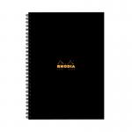 Rhodia Business A4 Book Wirebound Hardback 160 Pages Black (Pack of 3) 119232C GH15280