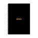 Rhodia Business A4 Book Wirebound Hardback 160 Pages Black (Pack of 3) 119232C GH15280