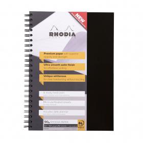 Rhodia Business A4 Book Wirebound Hardback 160 Pages Black (Pack of 3) 119232C GH15280