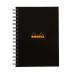 Rhodia Black A5 Wirebound Business Book (Pack of 3) 119233C GH15281