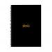 Rhodia Meeting A4 Book Wirebound Hardback Black 160 Pages (Pack of 3) 119238C GH15286