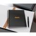 Rhodia Meeting A4 Book Wirebound Hardback Black 160 Pages (Pack of 3) 119238C GH15286