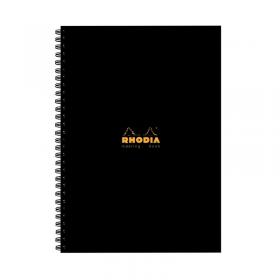 Rhodia Meeting A4 Book Wirebound Hardback Black 160 Pages (Pack of 3) 119238C GH15286