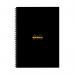 Rhodia Meeting A4 Book Wirebound Hardback Black 160 Pages (Pack of 3) 119238C GH15286