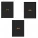 Rhodia Meeting A4 Book Wirebound Hardback Black 160 Pages (Pack of 3) 119238C GH15286