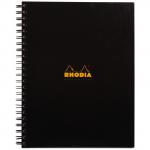 Rhodia Meeting A4 Book Wirebound Hardback Black 160 Pages (Pack of 3) 119238C GH15286
