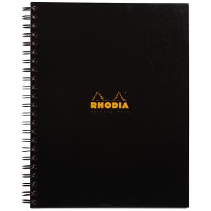 Photos - Office Desk Rhodia Meeting A4 Book Wirebound Hardback Black 160 Pages Pack of 3 
