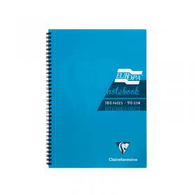 Clairefontaine Europa Notebook 180 Pages A5 Turquoise (Pack of 5) 5812Z GH15575