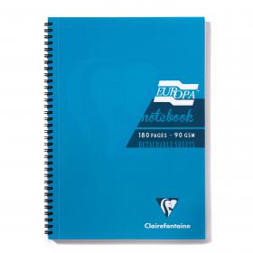Clairefontaine Europa Notebook 180 Pages A5 Turquoise (Pack of 5) 5812Z GH15575