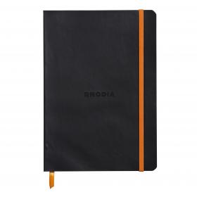 Rhodiarama Soft Cover Notebook 160 Pages A5 Black 117402C GH17402