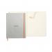 Clairefontaine Rhodiarama Notebook 80 Lined Pages A4+ Silver Cover 117701C GH17701