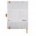 Clairefontaine Rhodiarama Italian Leatherette Meeting Book A5+ Silver 117781C GH17781