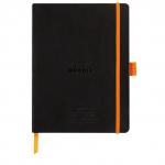 Clairefontaine Rhodiarama Italian Leatherette Meeting Book A5+ Black 117782C GH17782