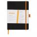 Clairefontaine Rhodiarama Italian Leatherette Meeting Book A5+ Black 117782C GH17782