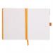 Clairefontaine Rhodiarama Italian Leatherette Meeting Book A5+ Taupe 117784C GH17784