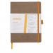 Clairefontaine Rhodiarama Italian Leatherette Meeting Book A5+ Taupe 117784C GH17784