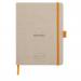 Clairefontaine Rhodiarama Italian Leatherette Meeting Book A5+ Beige 117785C GH17785