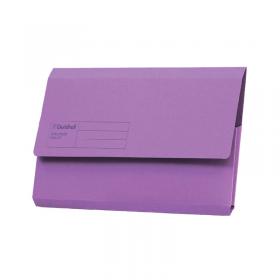 Guildhall Document Wallets Foolscap Violet (Pack of 50) GDW1-VLT GH22011
