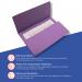 Guildhall Document Wallets Foolscap Violet (Pack of 50) GDW1-VLT GH22011