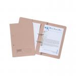 Exacompta Guildhall Transfer Spiral Pocket File 315gsm Foolscap Buff (Pack of 25) 349-BUF GH22137