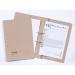 Exacompta Guildhall Transfer Spiral Pocket File 315gsm Foolscap Buff (Pack of 25) 349-BUF