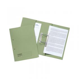 Exacompta Guildhall Transfer Spiral Pocket File 315gsm Foolscap Green (Pack of 25) 349-GRN GH22138