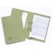 Exacompta Guildhall Transfer Spiral Pocket File 315gsm Foolscap Green (Pack of 25) 349-GRN