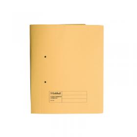 Exacompta Guildhall Transfer Spiral Pocket File 315gsm Foolscap Yellow (Pack of 25) 349-YLW GH22143