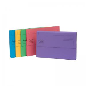Exacompta Forever Document Wallet Manilla Foolscap Assorted Pack of 25