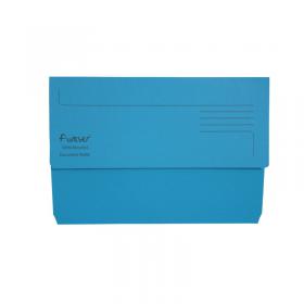 Exacompta Forever Document Wallet Manilla Foolscap Bright Blue (Pack of 25) 211/5001 GH22881