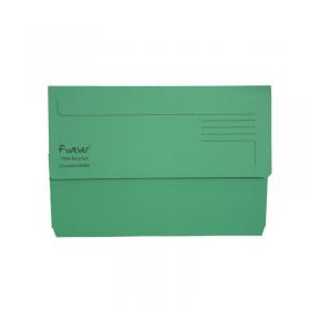 Exacompta Forever Document Wallet Manilla Foolscap Bright Green (Pack of 25) 2115004 GH22886