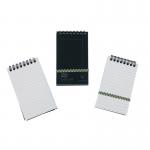 This photo shows a pack of 10 black Europa Wirebound Clairefontaine Europa Minor Notebooks, each measuring 127x76mm. The notebooks are tightly bound with a sturdy wire and feature the Clairefontaine logo on the cover.