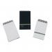 This photo shows a pack of 10 black Europa Wirebound Clairefontaine Europa Minor Notebooks, each measuring 127x76mm. The notebooks are tightly bound with a sturdy wire and feature the Clairefontaine logo on the cover.