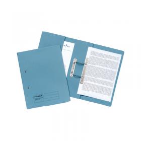 Exacompta Guildhall Heavyweight Transfer Spiral Pocket File Foolscap Blue (Pack of 25) 211/6000 GH23033