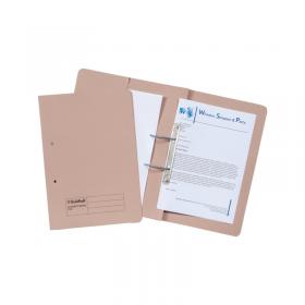 Exacompta Guildhall Heavyweight Transfer Spiral Pocket File Foolscap Buff (Pack of 25) 211/6001 GH23034